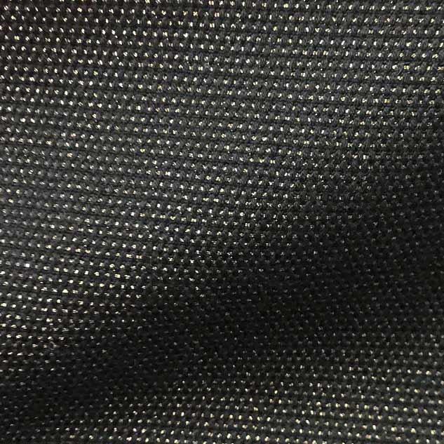 Tissu noir à pointillé cuivré tissu pour mètre